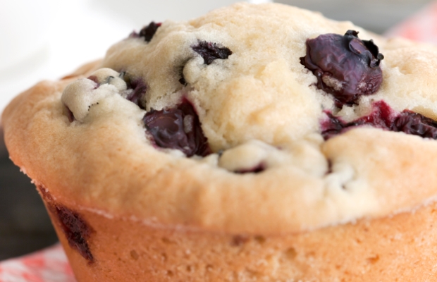 gluten-free blueberry coconut muffins