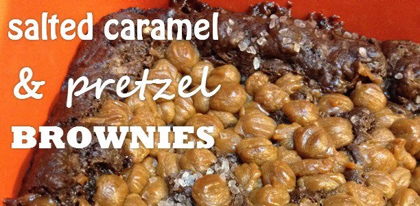 Salted Caramel & Pretzel Brownies