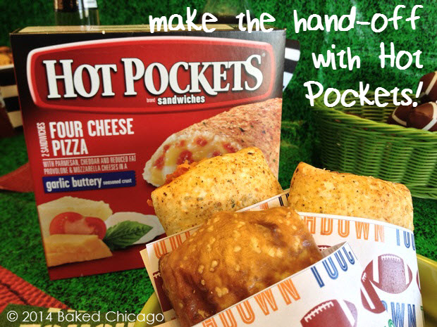 make the hand-off with Hot Pockets