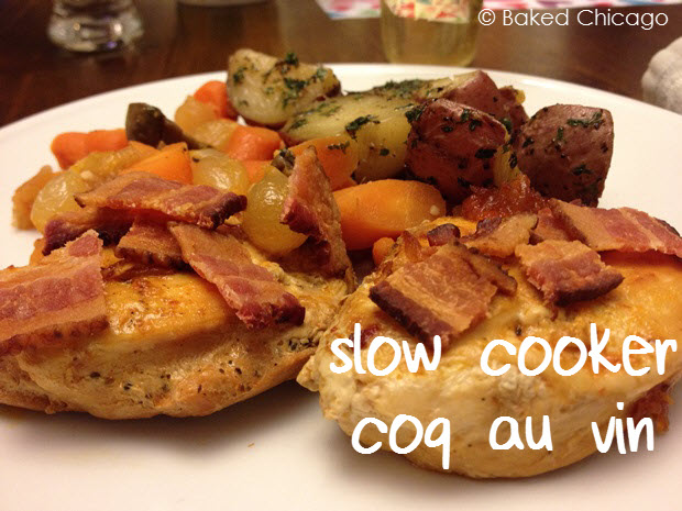 Slow Cooker Coq au Vin