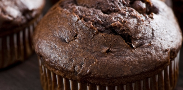 Baked Chicago's 10 Most Popular Chocolate Desserts Ever - double chocolate buttermilk muffins