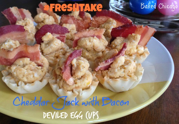 KRAFT #FreshTake Cheddar Jack and Bacon Deviled Egg Cups, #CollectiveBias