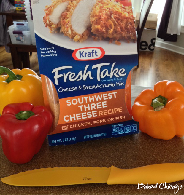 KRAFT #FreshTake #CollectiveBias mise en place for stuffed peppers
