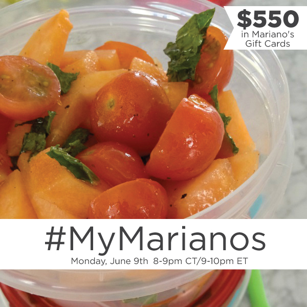 #MyMarianos Twitter Party, June 9 #shop, sweepstakes on Twitter, #TwitterParty