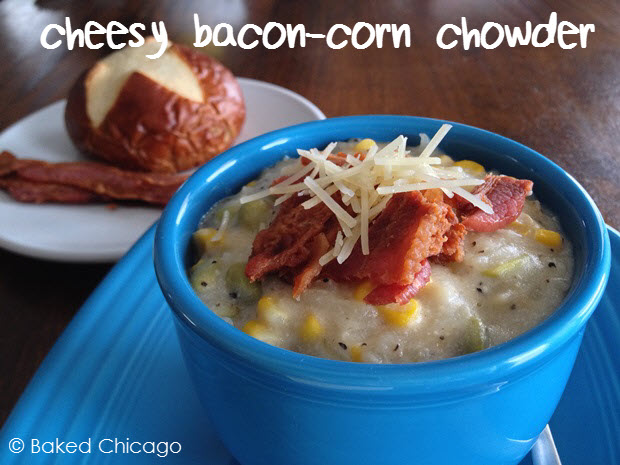cheesy bacon-corn chowder