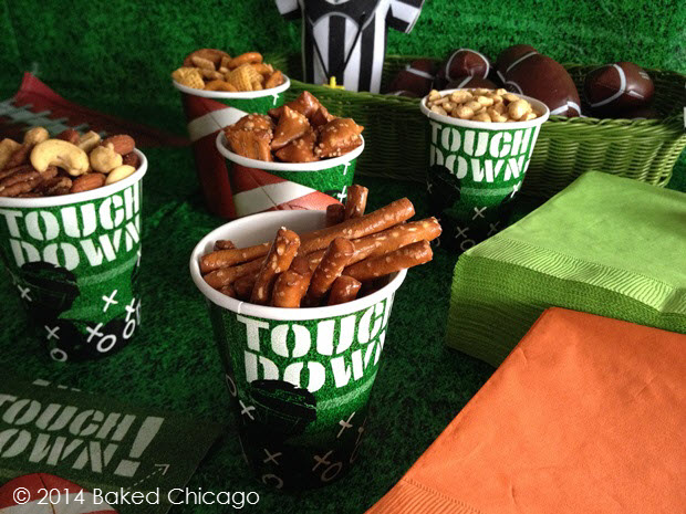 Goodies take the gridiron at your sports viewing party.